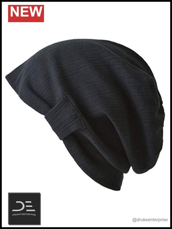 Slouchy Cotton Beanie Hat - Unisex Chemo Cap Soft Stretch main image 5